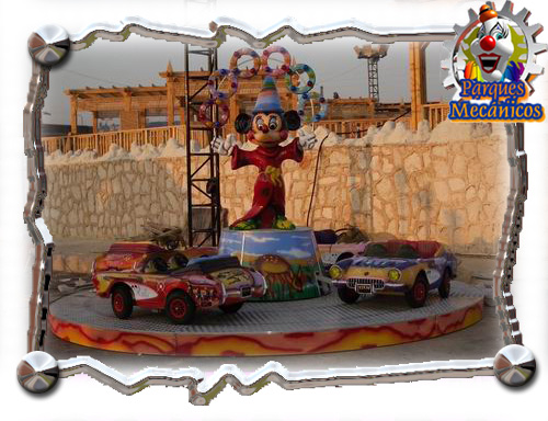 PLATAFORMA DE CARRITOS 2 JUEGO MECANICO
