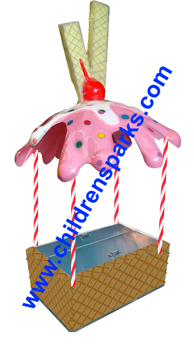 cARRO DE hELADOS EN FIBRA DE VIDRIO