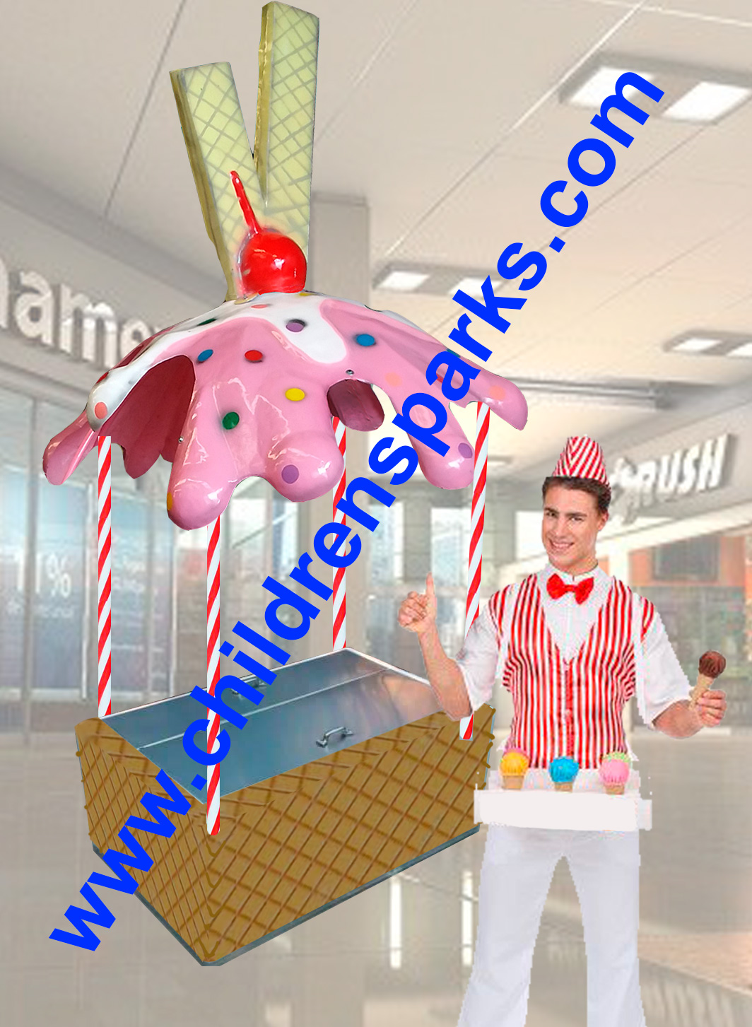 CAJA DE HELADOS EN FIBRA DE VIDRIO